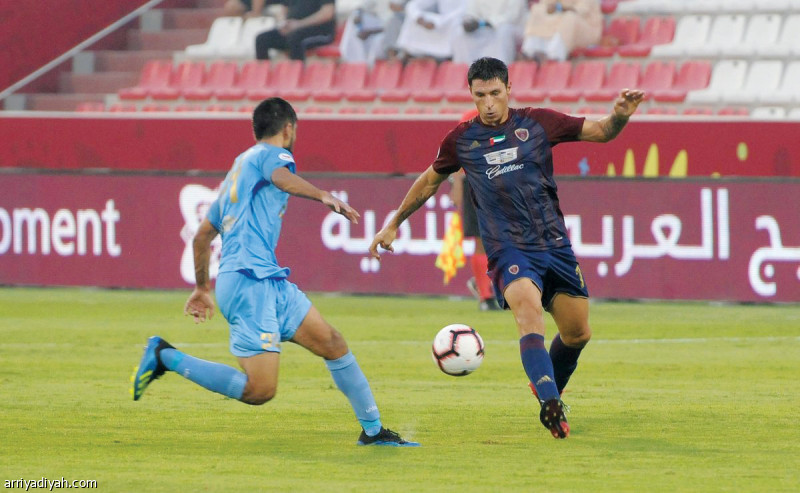 صورة التقطت أمس لتيجالي لاعب الوحدة الذي قاد فريقه للفوز على الفجيرة (المركز الإعلامي ـ الوحدة)