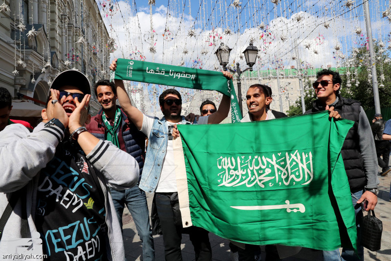 2500 مشجع يساندون الأخضر أمام روسيا