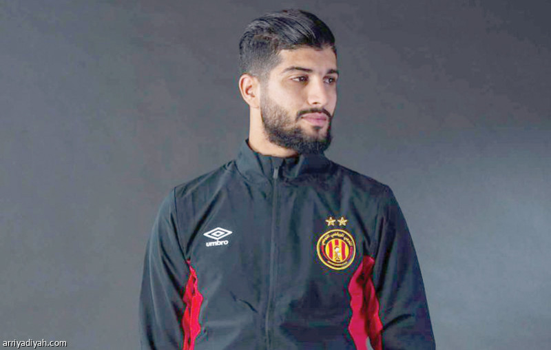 صورة التقطت لفرجاني ساسي لاعب خط وسط المنتخب التونسي