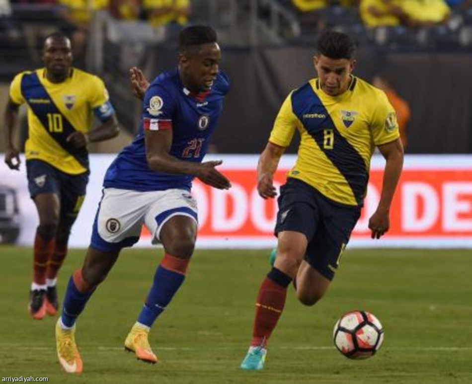كوبا أمريكا 2016 : الإكوادور تكتفي برباعية نظيفة أمام هايتي وتتأهل لدور ربع النهائي