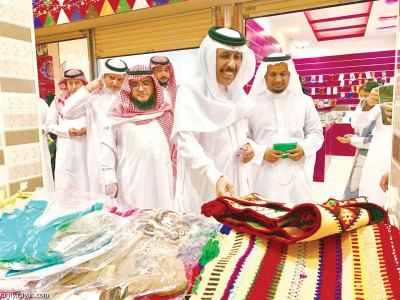 صورة التقطت أمس من أحد أركان الغبقة الرمضانية (واس)