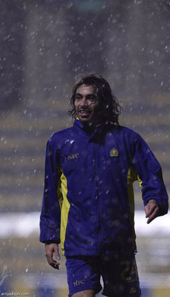 الامطار تلغي تدريب النصر ومايغا يغادر الى فرنسا