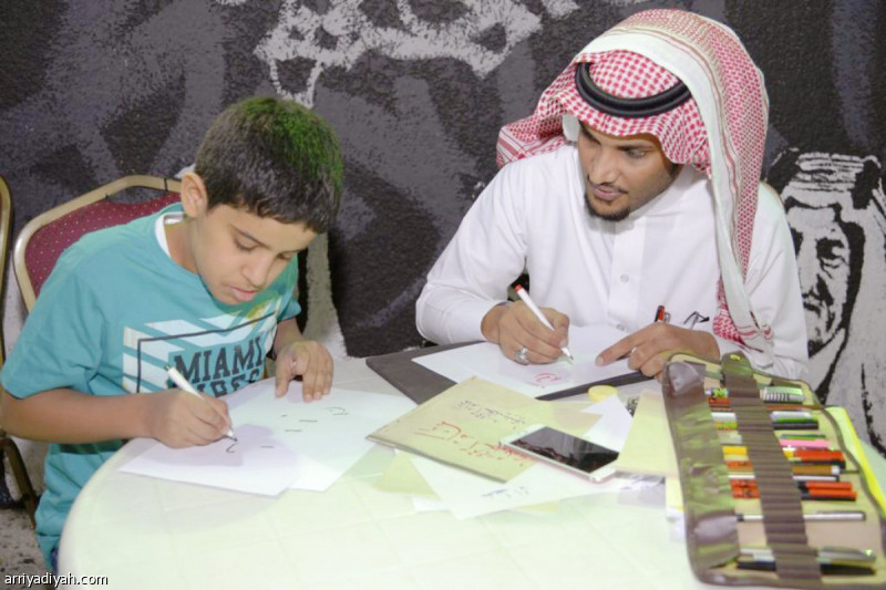 صورة التقطت أمس الأول من فعالية الرسم في ليالي الطائف (المركز الإعلامي ـ ليالي الطائف)