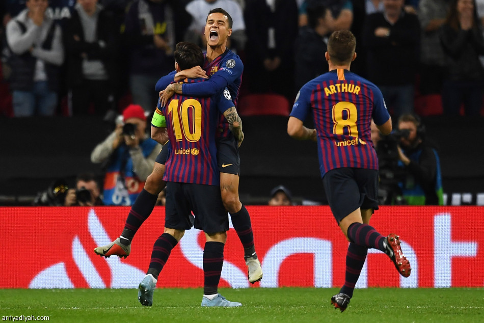 أبطال أوروبا: ميسي يقود برشلونة للفوز على توتنهام برباعية