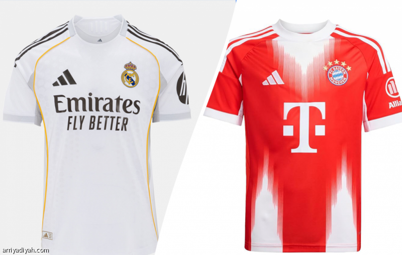 شعار ريال مدريد وبايرن ميونخ مع أرقام اقتصادية