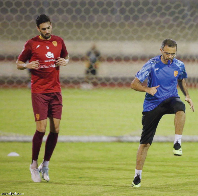 صورة التقطت أمس من تدريبات القادسية (المركز الإعلامي ـ القادسية)