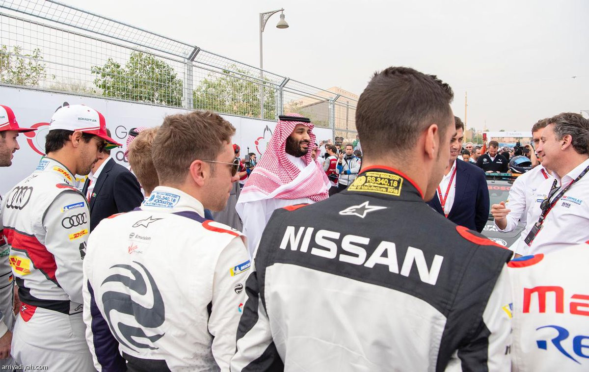 محمد بن سلمان يشرف سباق الفورمولا إي