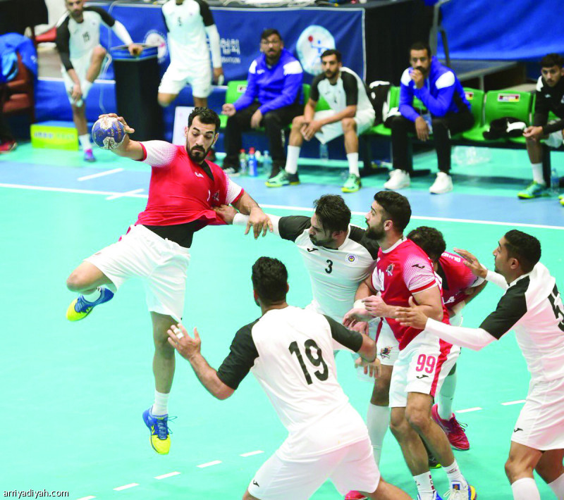صورة التقطت أمس من مباراة الوحدة أمام باربار البحريني في البطولة الآسيوية لكرة اليد (المركز الإعلامي ـ اتحاد اليد)
