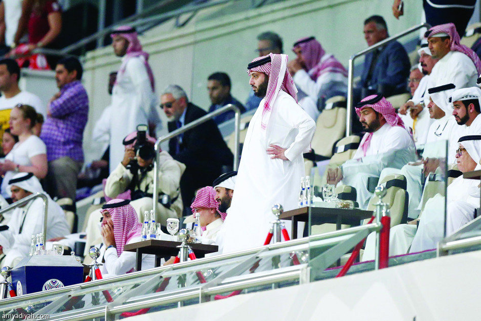 تفاعل المستشار تركي آل الشيخ رئيس الاتحاد العربي مع أحداث المباراة