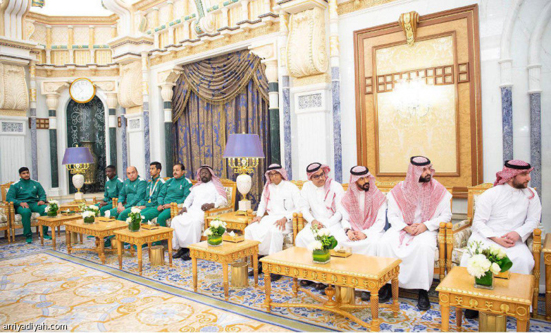 الملك يستقبل أبطال الأولمبية