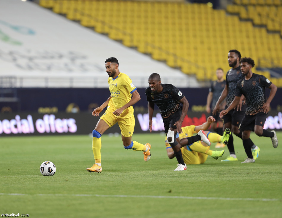 النصر يقسو على الباطن بسباعية