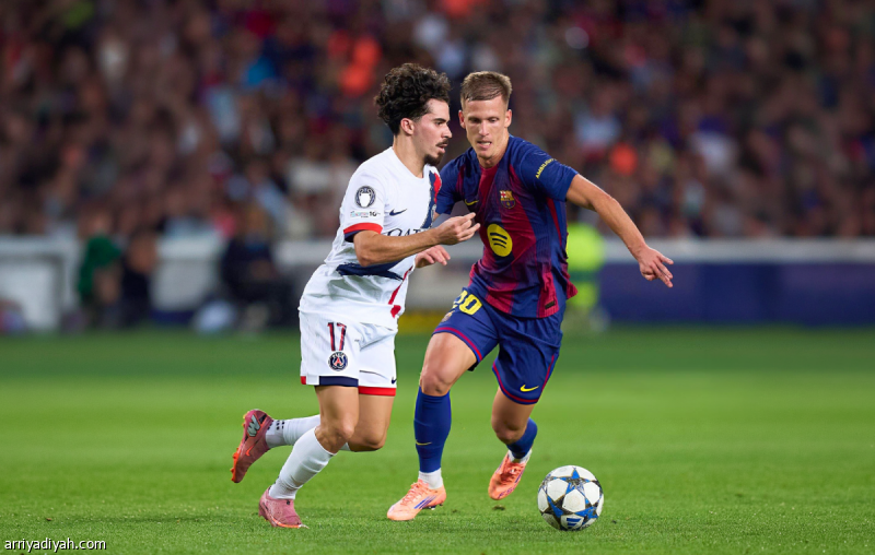 Photo : صحيفة الرياضية Le PSG et le FC Barcelone s'affrontent en Ligue des champions