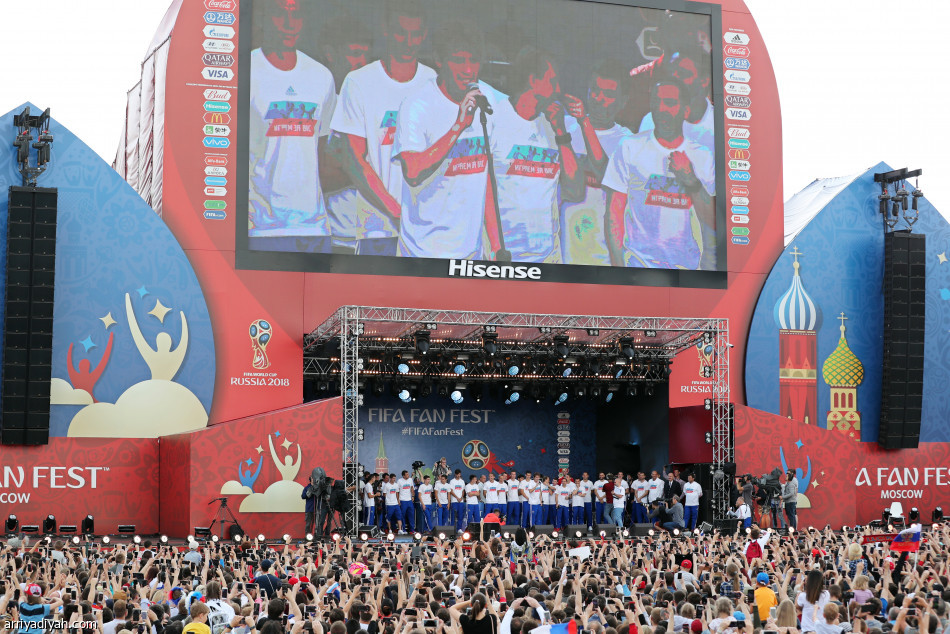 الروس يشكرون جماهيرهم على دعمهم في المونديال