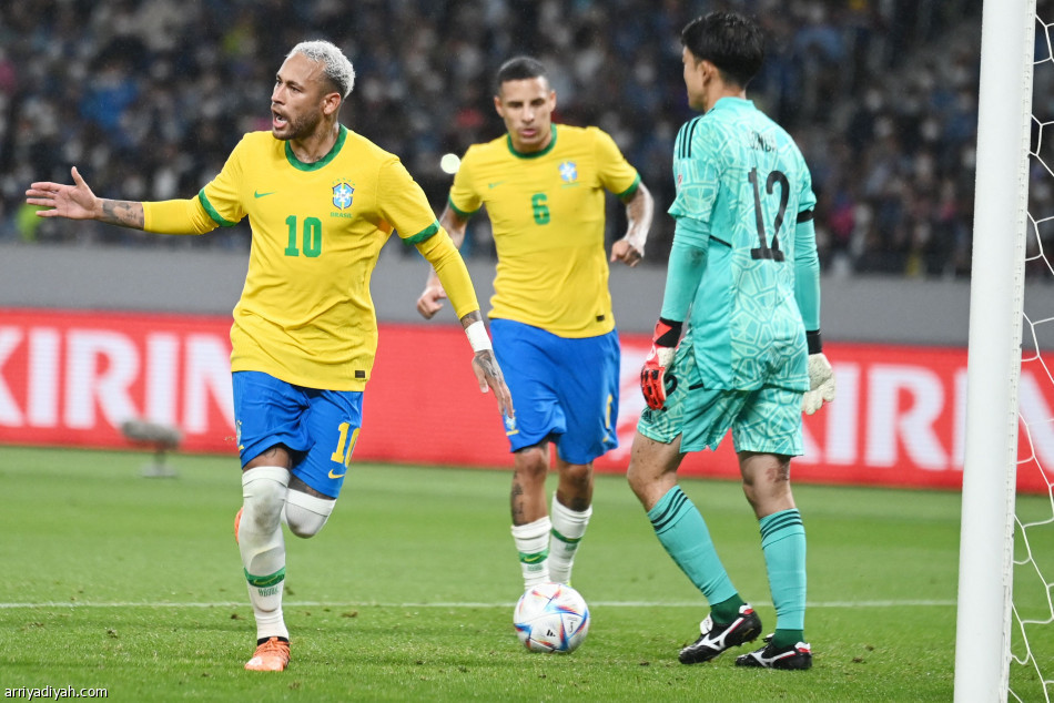 البرازيل تكسب اليابان بهدف نيمار