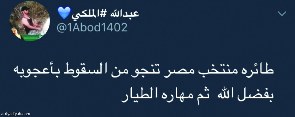 طائرة مصر تستحوذ على اهتمام المغردين