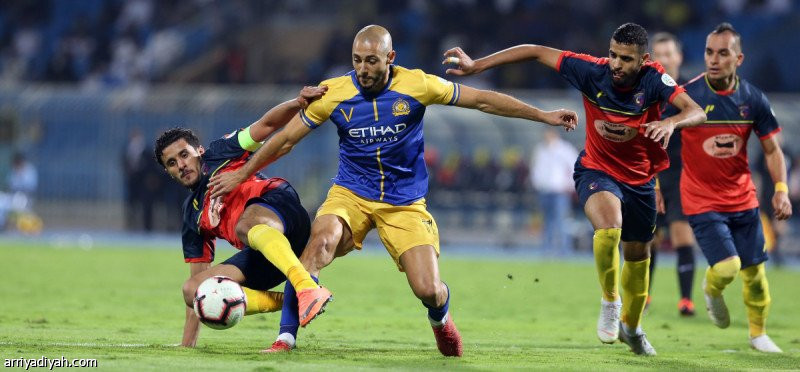 النصر يسعى للنهوض أمام الحزم