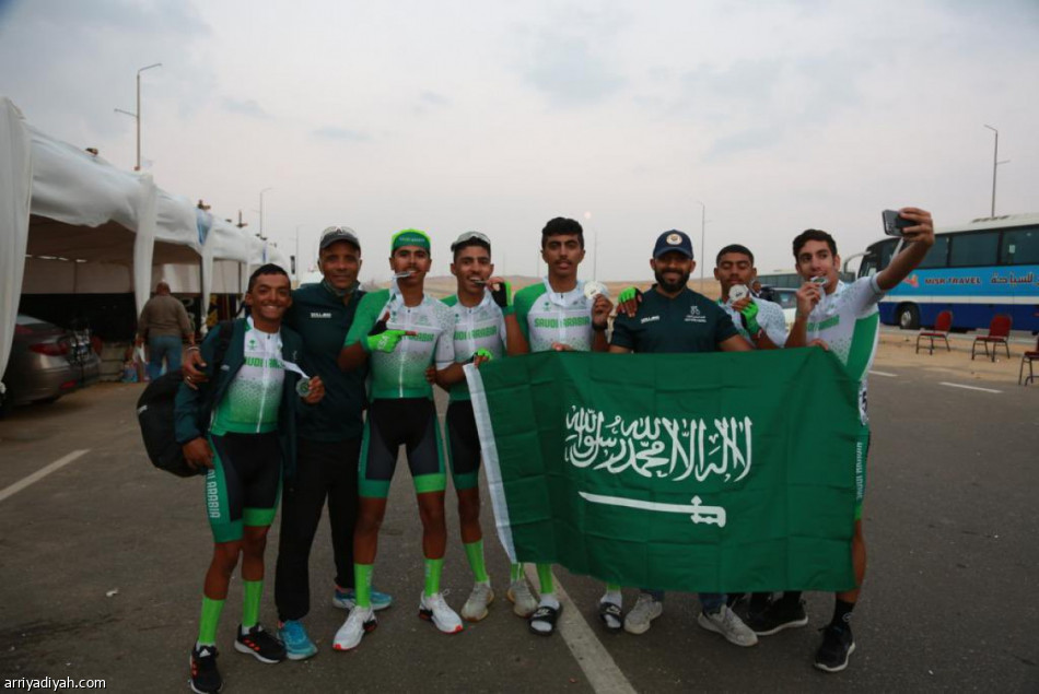 أخضر الدراجات يحصد فضية العرب