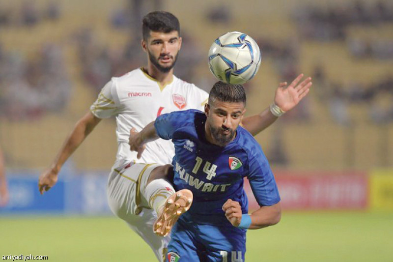 صورة التقطت أمس الأول من مباراة المنتخبين الكويتي والبحريني (المركز الإعلامي ـ الاتحاد الكويتي)