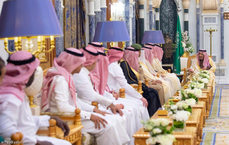 الملك يستقبل أبطال الأولمبية
