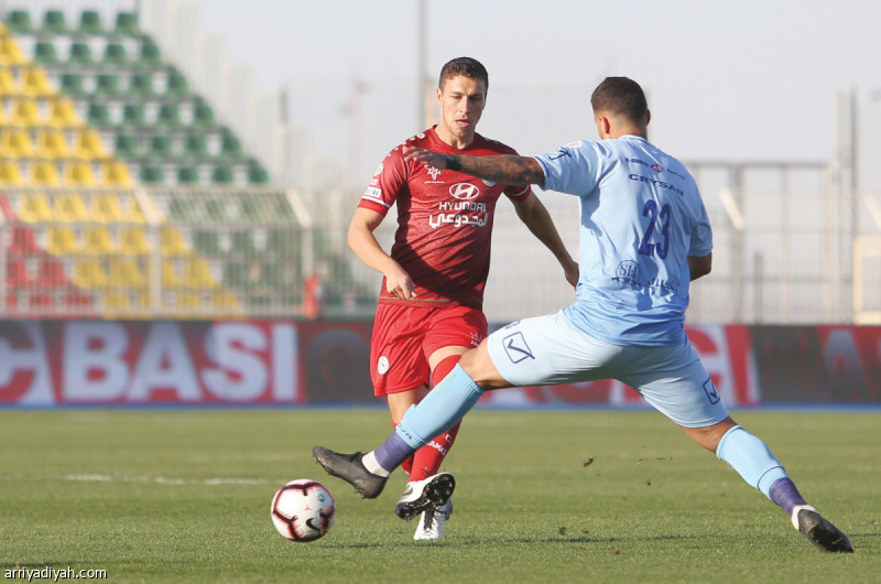 فرض التعادل السلبي نفسه على مواجهة الباطن مع الاتفاق في الجولة السادسة عشرة من دوري كأس محمد بن سلمان للمحترفين، ورفع الباطن رصيده إلى 15 نقطة في المركز الرابع عشر، كما رفع الاتفاق رصيده إلى 23 نقطة في المركز الثامن تصوير: عبدالعزيز النومان