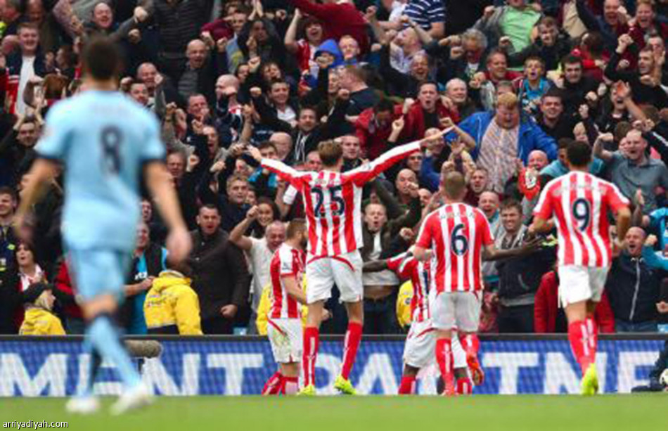 سيتي يتلقى الخسارة الأولى أمام ستوك