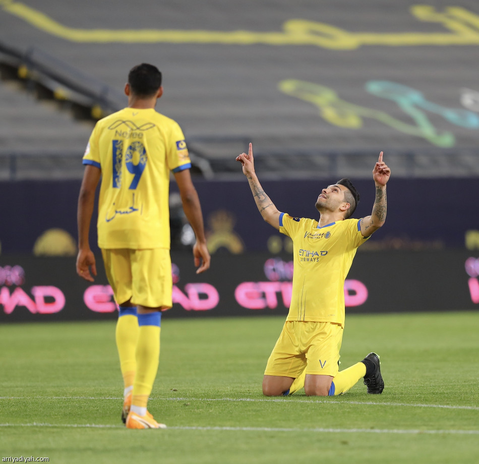 النصر يقسو على الباطن بسباعية