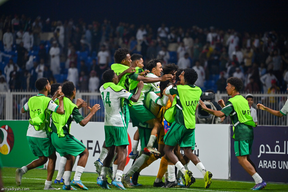 المرمش يصعد بالأخضر إلى نصف نهائي كأس العرب