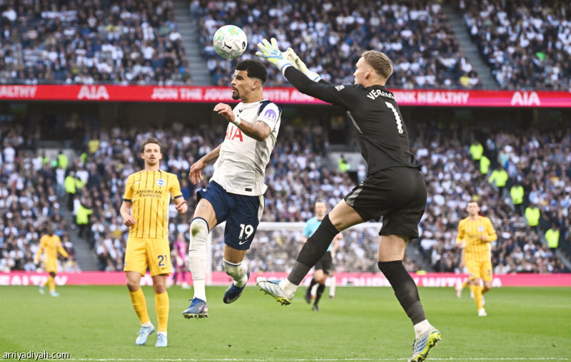 برايتون يبقي توتنام في دائرة الخطر