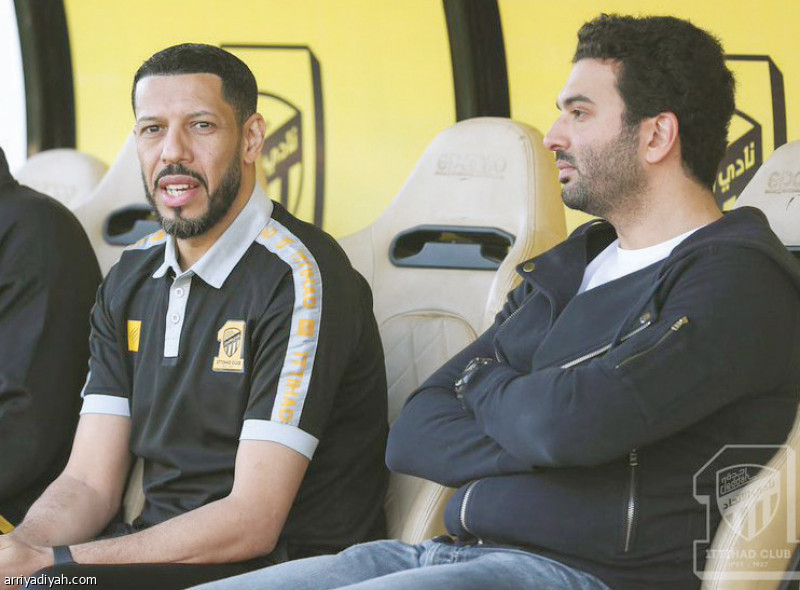 صورة التقطت أمس من تدريبات فريق الاتحاد الأول لكرة القدم.. يظهر فيها صالح الصقري (المركز الإعلامي ـ الاتحاد)