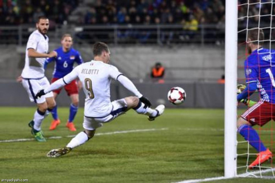 تصفيات مونديال 2018: بيلوتي يسجل هدفين ويقود إيطاليا للفوز على ليختنشتاين