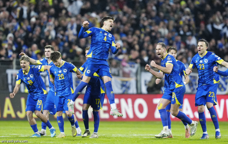 الثالثة تواليا.. إيطاليا تسقط في البوسنة وتودع المونديال