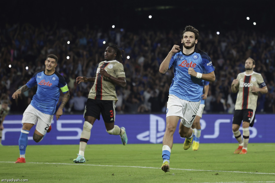 European champions.. Napoli catch up with Real Madrid and City