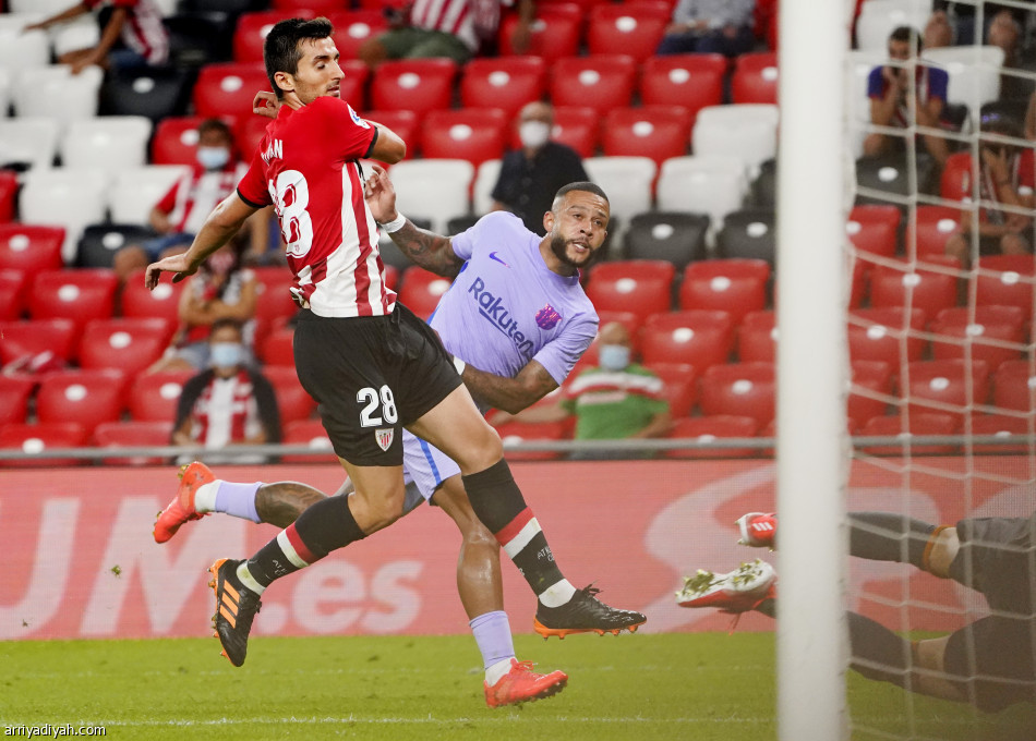 ديباي ينقذ برشلونة من الخسارة أمام أتلتيك بلباو