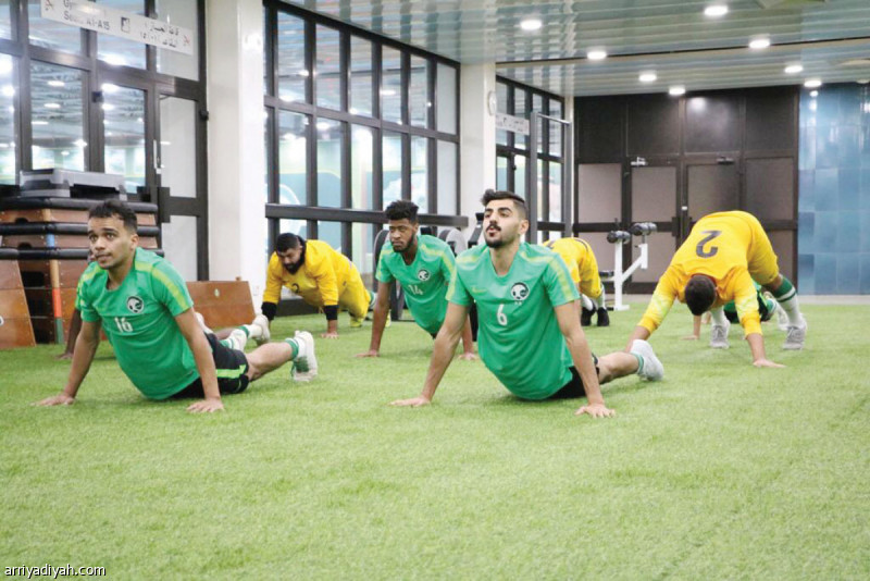 صورة التقطت أمس من تدريبات المنتخب السعودي الأول لكرة قدم الصالات في معسكر الشرقية (المركز الإعلامي ـ اتحاد القدم)