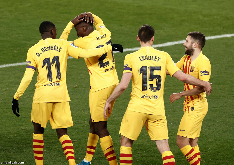 برشلونة ينفرد بوصافة الدوري الإسباني