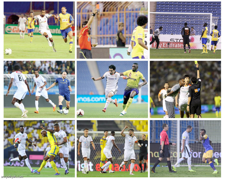 النصر والشباب..
بطاقات ومشادات