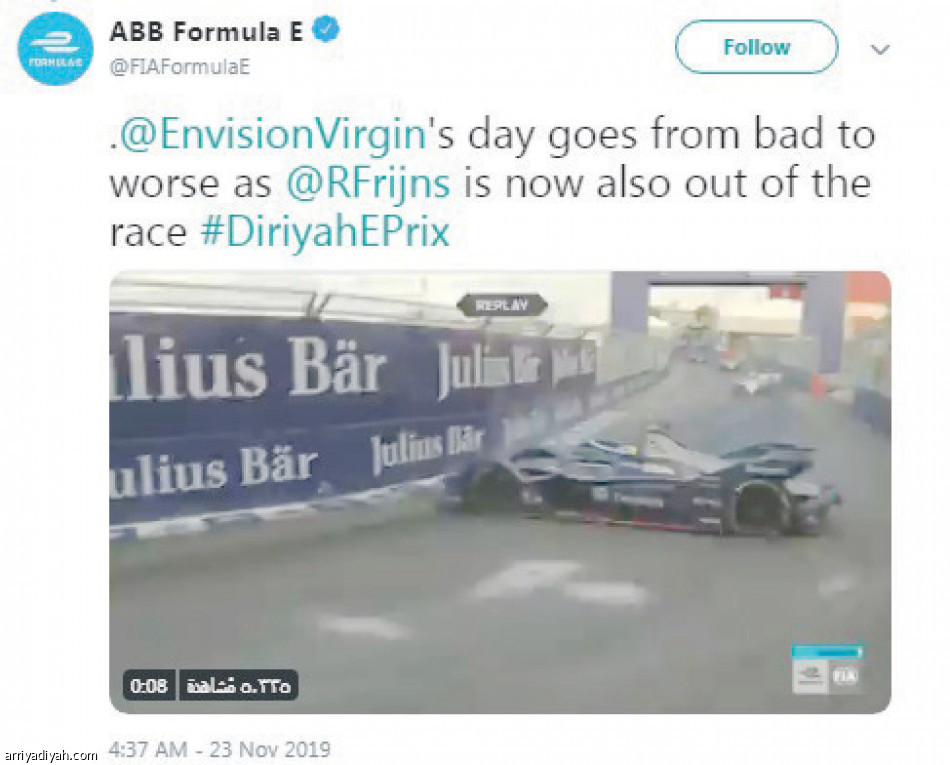 ABB Formula E..
70 ألف مشاهدة على تويتر