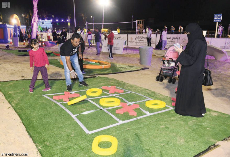 صورة التقطت أمس من فعاليات المهرجان الشبابي التي اختتمت فعالياتها في جدة (المركز الإعلامي ـ اللجنة المنظمة)