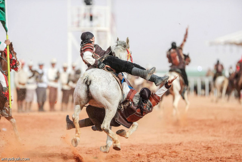 صورة التقطت أمس من عروض النوماد ضمن الألعاب البدوية