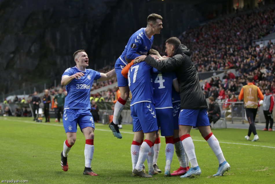 رينجرز الأسكتلندي أول المتأهلين إلى دور الـ16 في الدوري الأوروبي