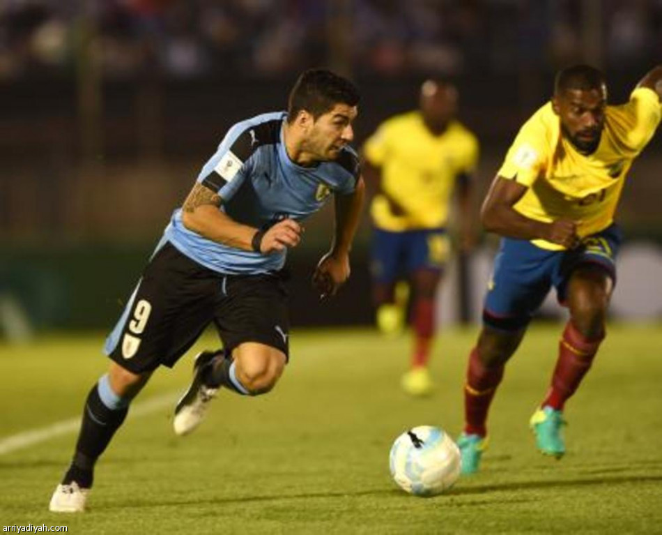 تصفيات مونديال 2018:  أوروجواي تقهر عناد الإكوادور وتقترب نحو المونديال