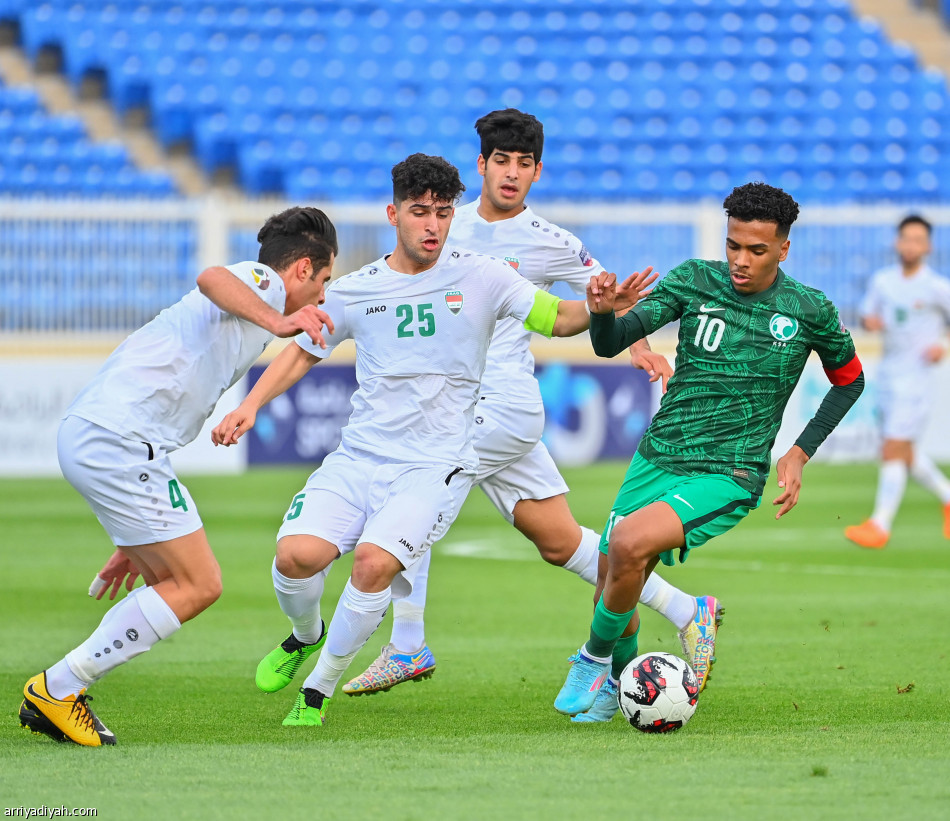كأس العرب.. الأخضر الشاب يتأهل برباعية العراق