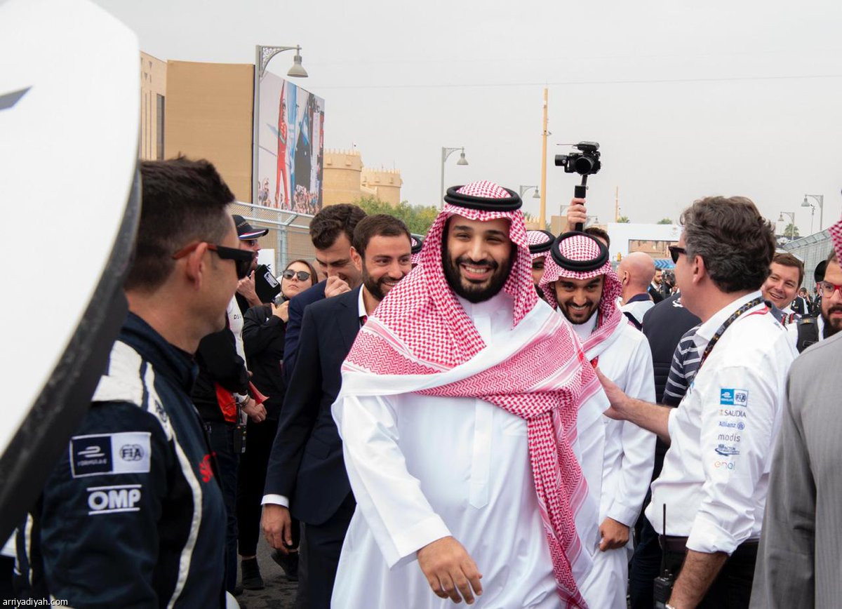 محمد بن سلمان يشرف سباق الفورمولا إي