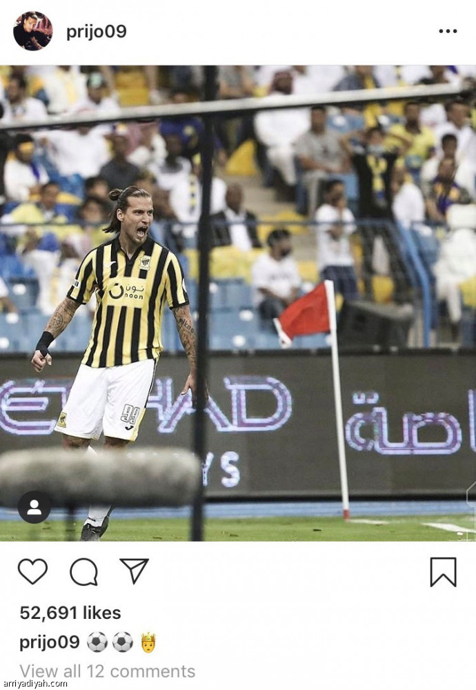 ضوئيات من إنستجرام أليكساندر بريوفيتش مهاجم الاتحاد