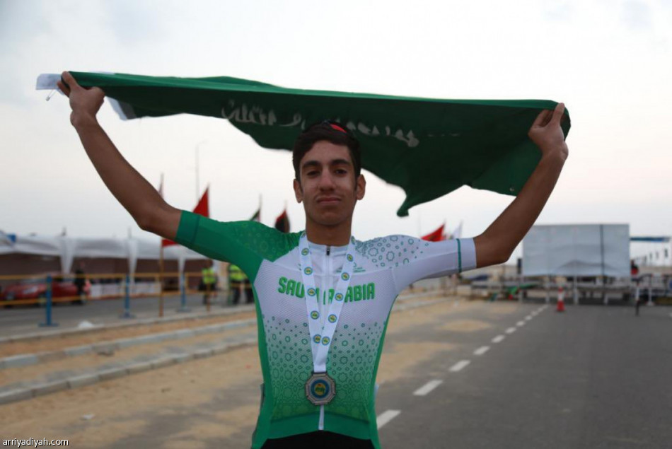 أخضر الدراجات يحصد فضية العرب