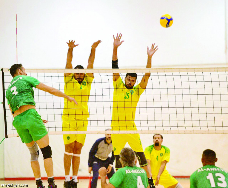 صورة التقطت أمس الأول من مباراة الأهلي والترجي التي انتهت بفوز الأهلي 3ـ0 ضمن الجولة الثانية من الدوري الممتاز للكرة الطائرة (المركز الإعلامي - اتحاد الطائرة)
