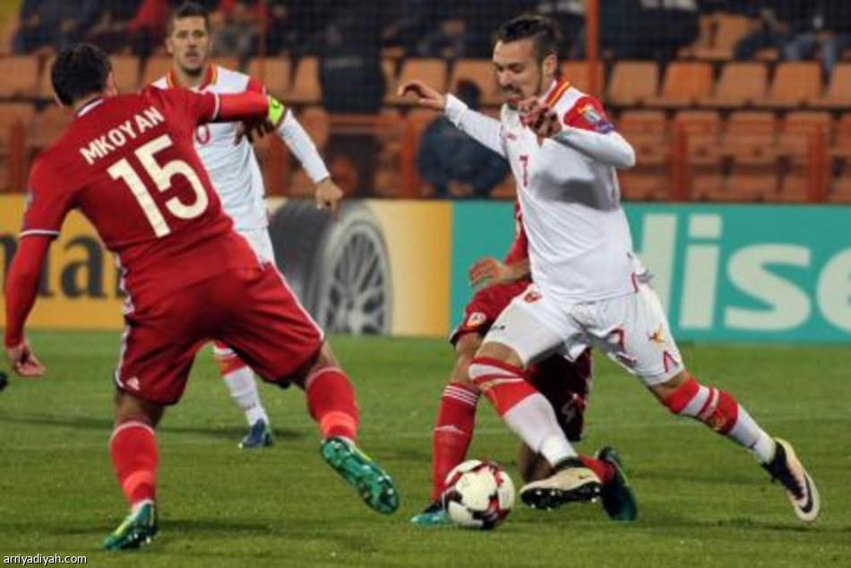 تصفيات مونديال 2018: ارمينيا تقلب تأخرها بهدفين الى فوز ثمين على مونتينيغرو