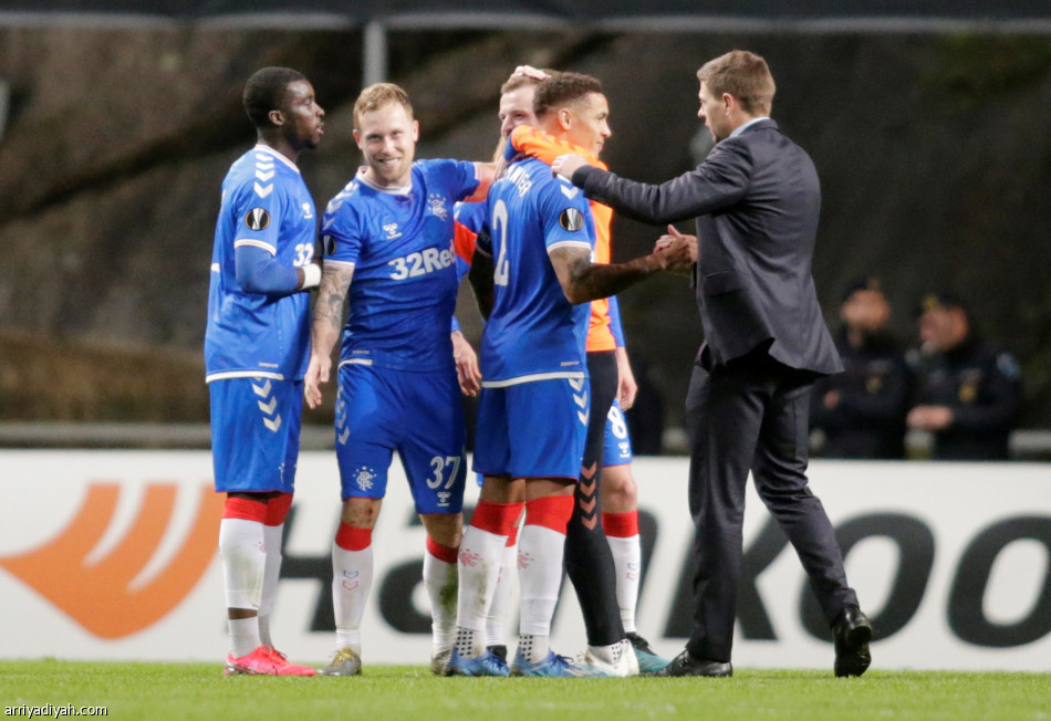 رينجرز الأسكتلندي أول المتأهلين إلى دور الـ16 في الدوري الأوروبي