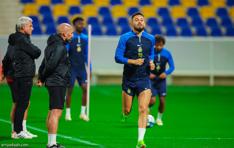 النصر يجري تدريبات خفيفة استعدادًا للكلاسيكو ضد الأهلي في الدوري السعودي