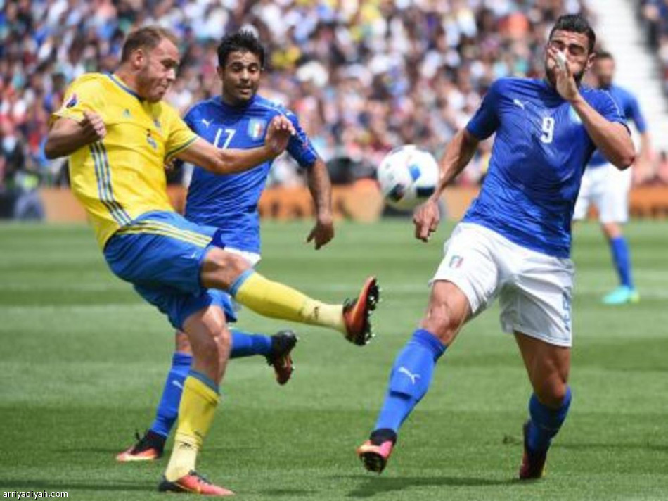 الآزوري يخطف فوزا متأخرا على السويد ويتأهل للدور الثاني في يورو 2016